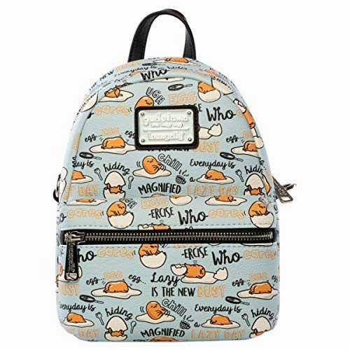 Loungefly Gudetama Faux Leather Mini Backpack Wallet Set