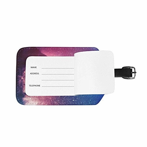 Luggage Tags Starry Stars Clouds Wolf Travel Baggage Tags