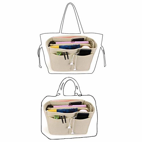 Makeup Bag Cosmetic Cases Felt Bag Organizer Insert Cosmetic Bags Makeup Case Travel Toiletry Bag