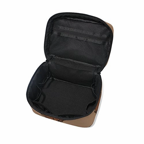 Makeup Bag Vintage Cow Skull Travel Cosmetic Bags Organizer Train Case Toiletry Make Up Pouch