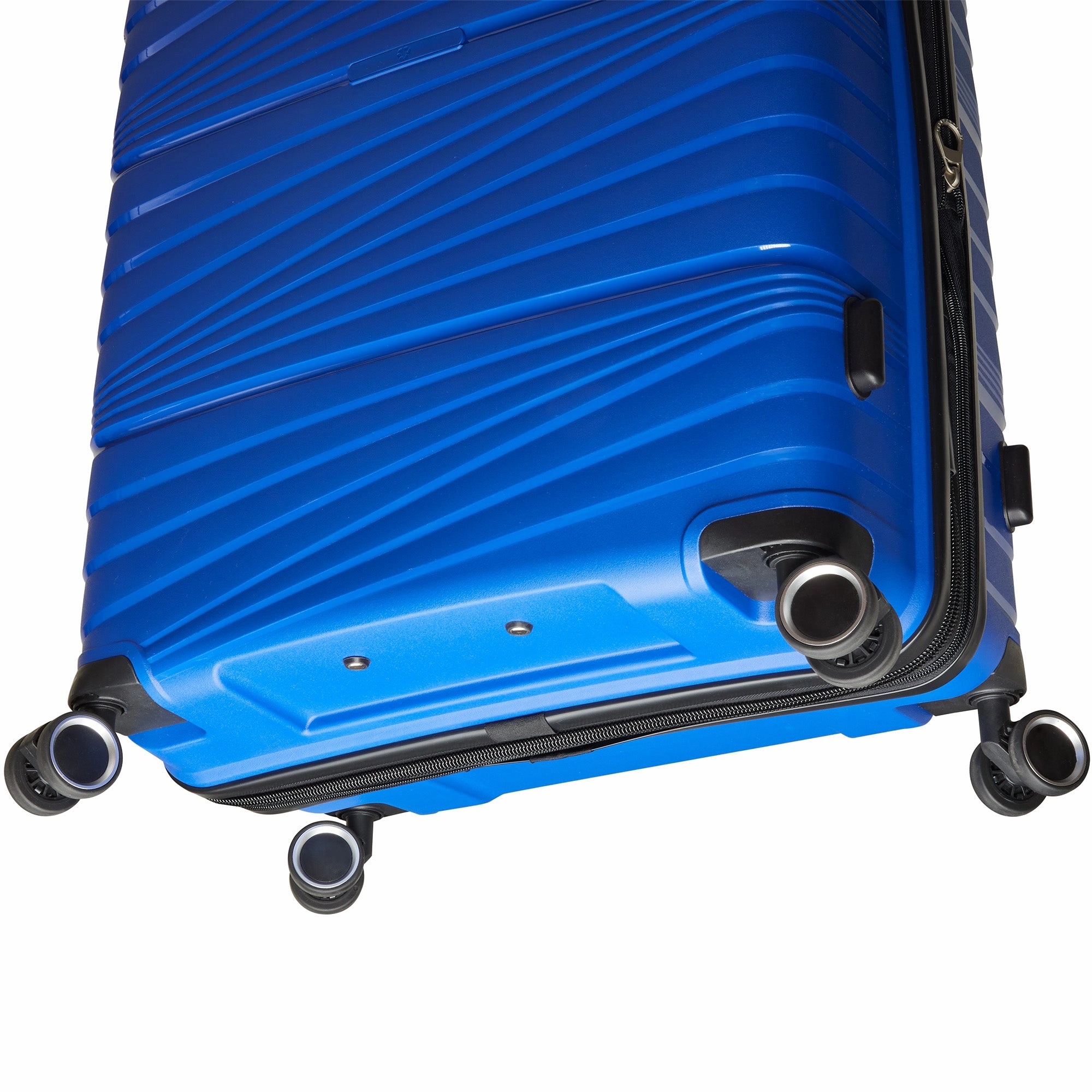Mancini Bermuda Collection Polypropylene Spinner Luggage 2-Piece Set (Carry-On & Large)