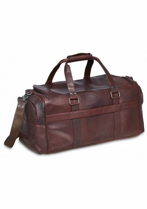 Mancini Buffalo Collection Leather Duffle Bag