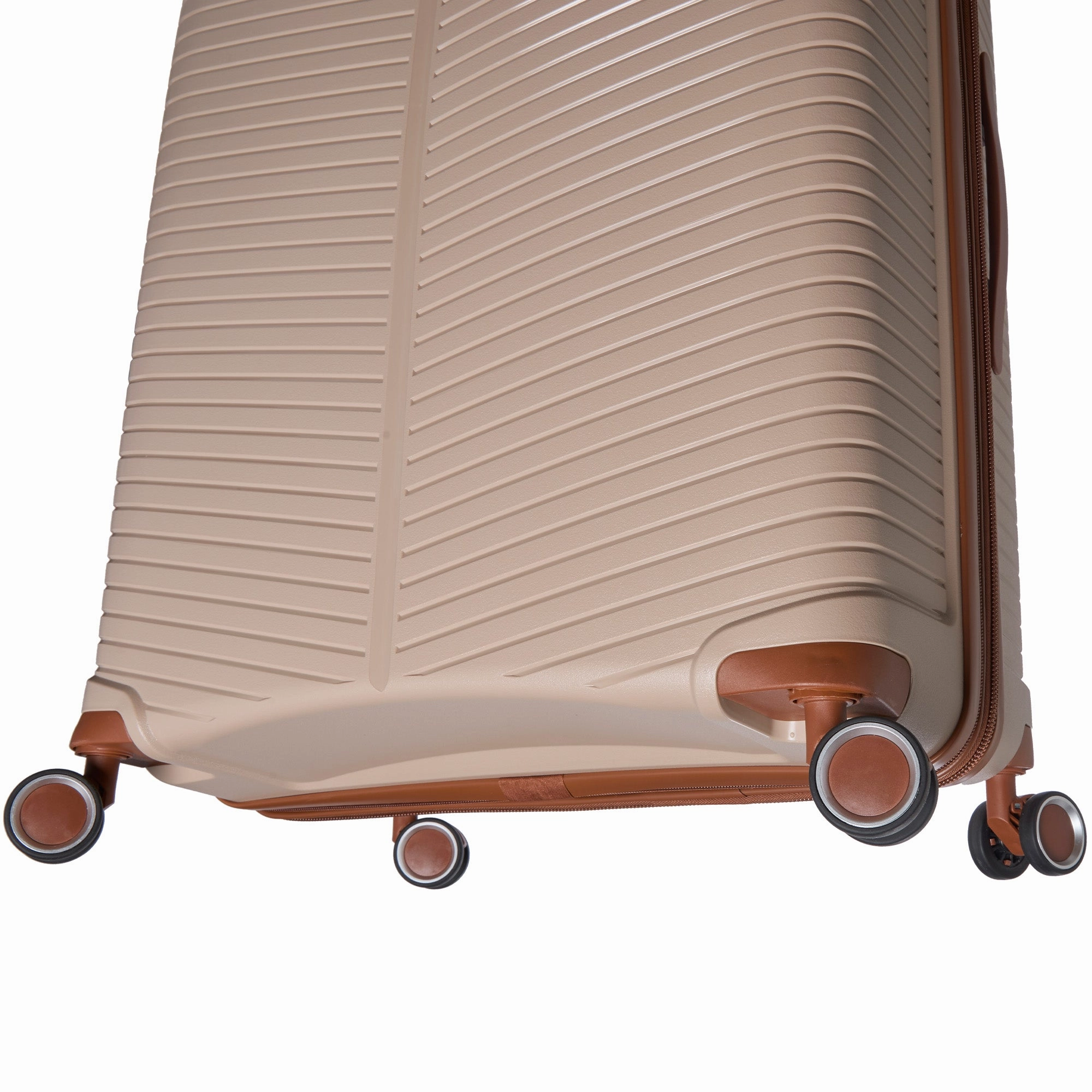 Mancini St. Lucia Collection Polypropylene Spinner Luggage 2-Piece Set (Carry-On & Large)