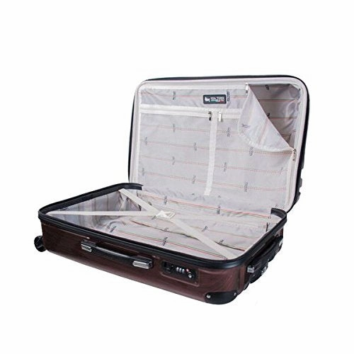 Mia Toro Italy Lustro Hardside Spinner Carry-On, Gold