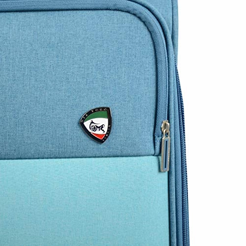 Mia Toro M1134-24In-Blu Italy Vasto Softside 24 Inch Spinner, Blue