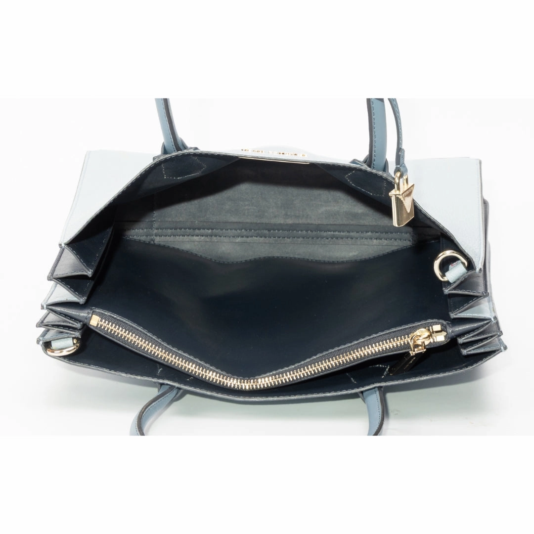 Michael Kors Mercer Pebbled Leather Accordion Tote Bag