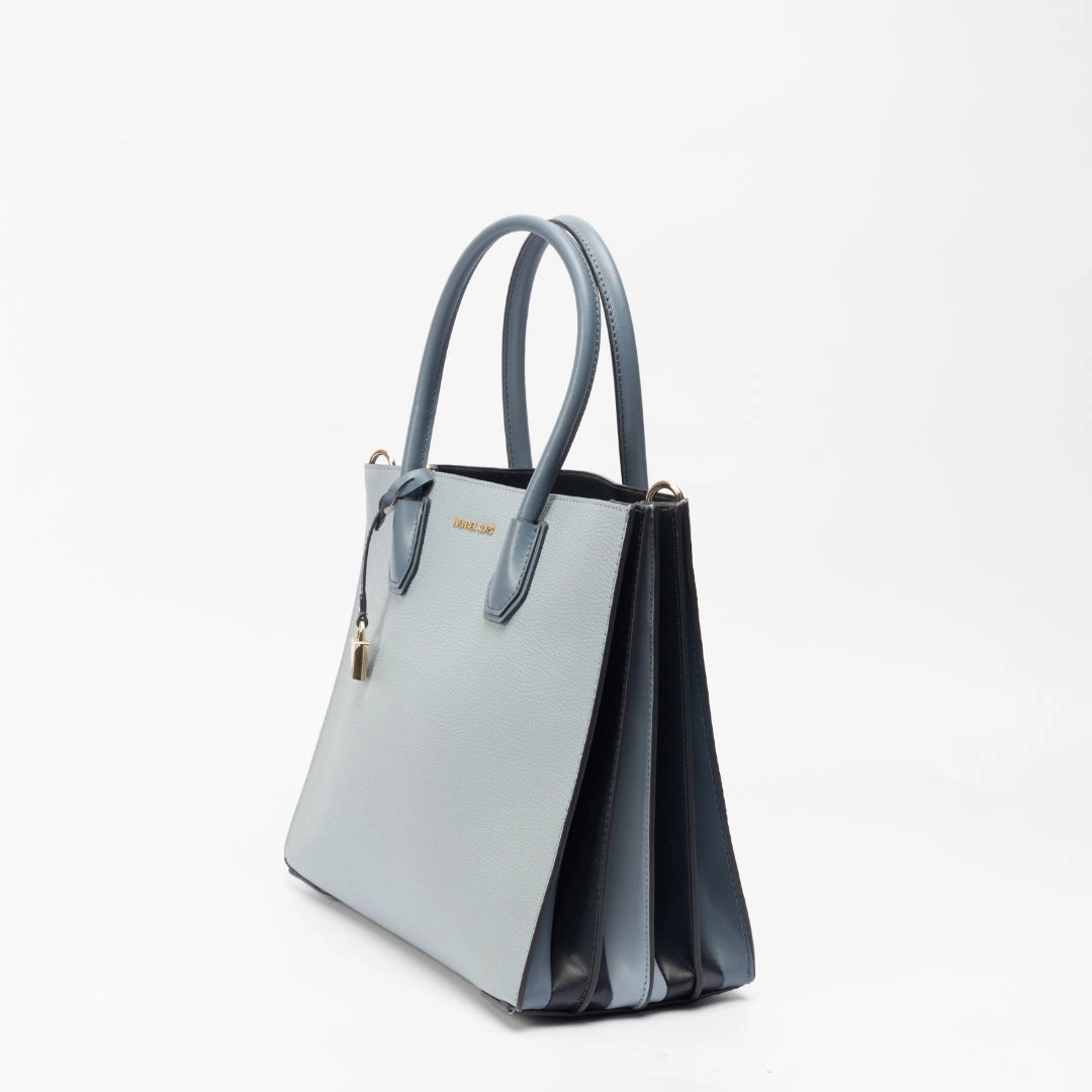 Michael Kors Mercer Pebbled Leather Accordion Tote Bag