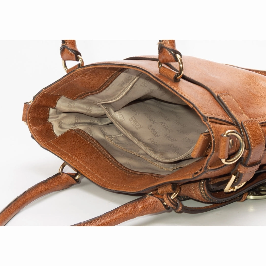 Michael Kors Naomi Dark Dune Tan Satchel