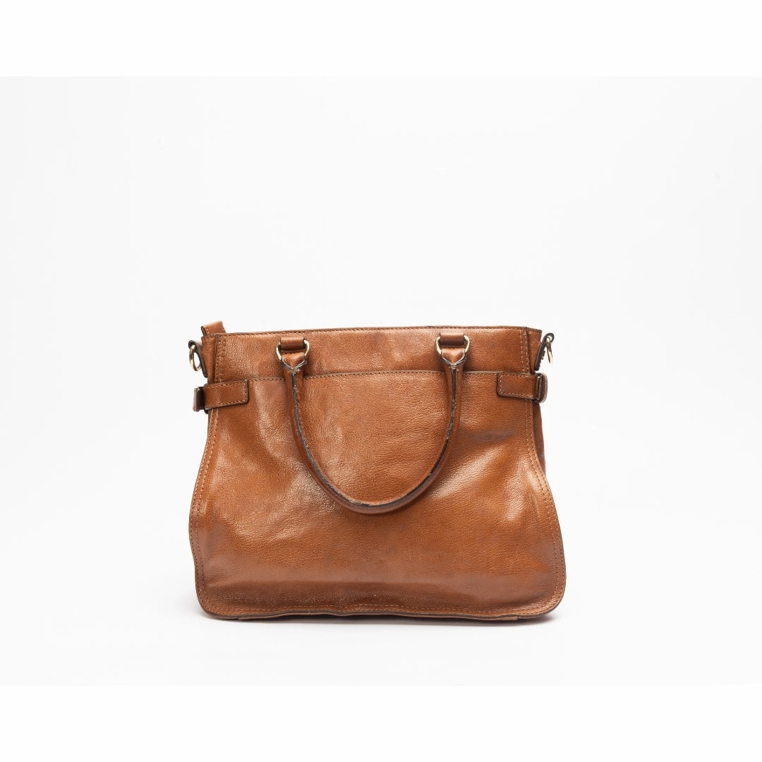 Michael Kors Naomi Dark Dune Tan Satchel