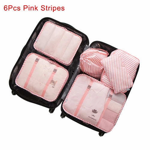 Mihawk Travel Bags Sets Waterproof Packing Cube Portable Clothing Sorting Organizer Luggage Tote