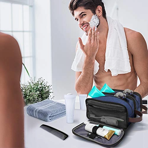 Modoker Bag Easy Organization Travel Toiletry Bag for Men or Women(BLUE)