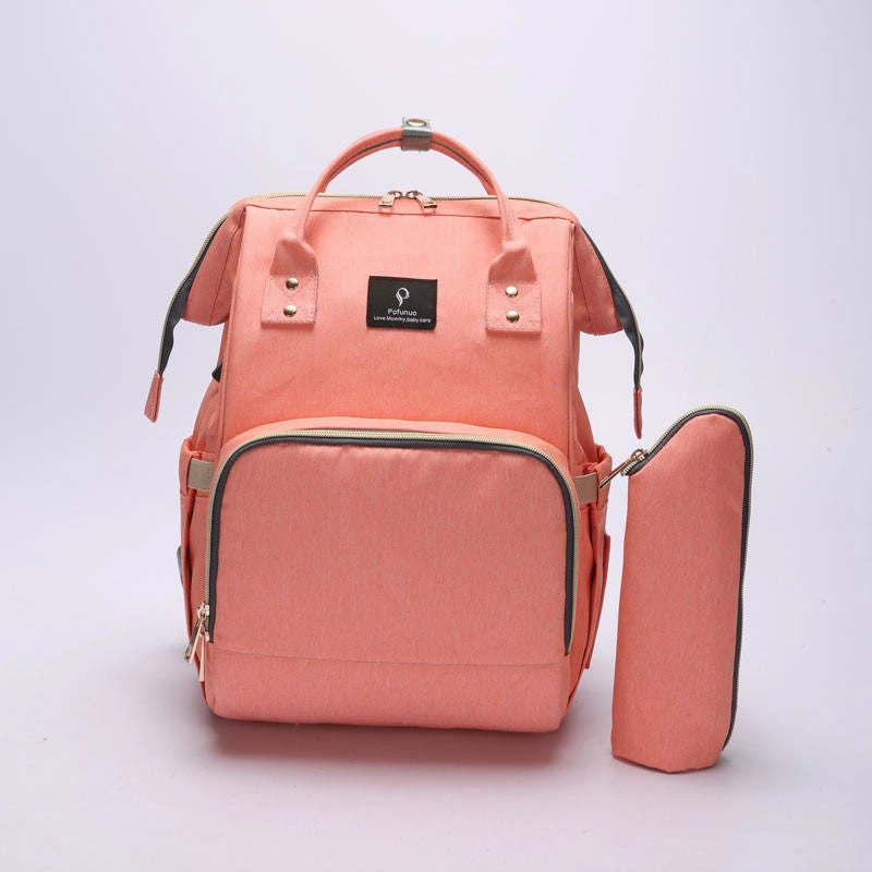 Mummy Maternity Nappy Bag With Usb Interface Large Capacity Waterproof Nappy Bag Kits Backpack
