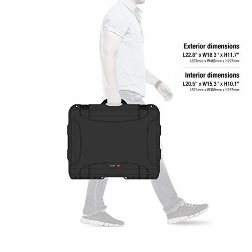 Nanuk 950 Waterproof Hard Case With Wheels And Foam Insert - Black