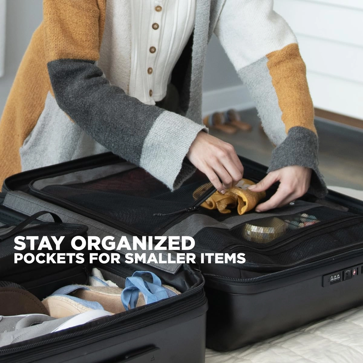 Nomatic Hardside Spinner Wheel Luggage with TSA Lock