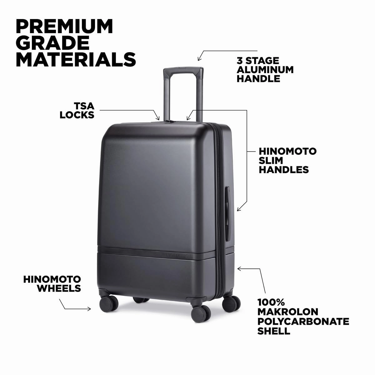 Nomatic Hardside Spinner Wheel Luggage with TSA Lock