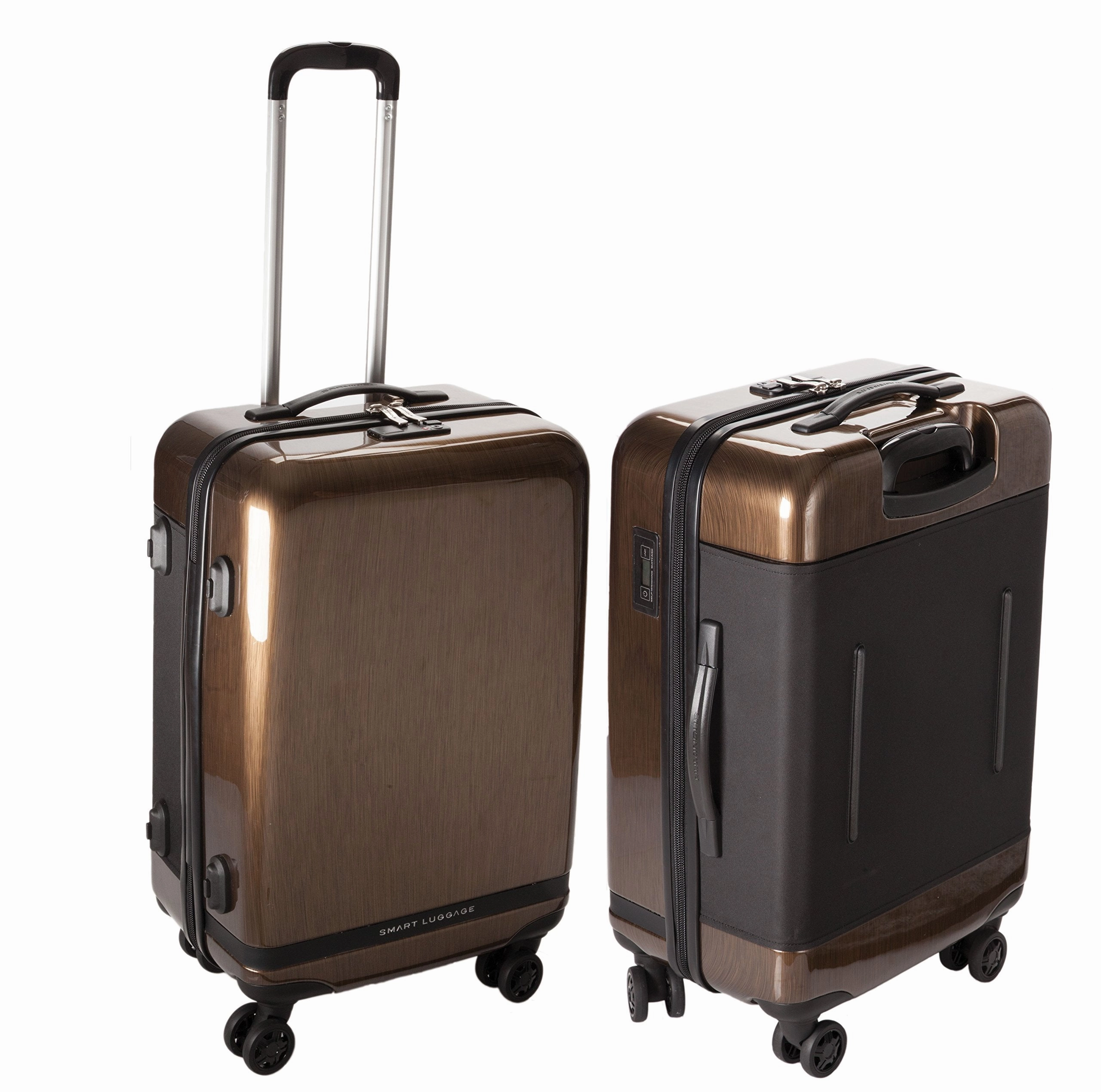 Numinous London Smart Executive 24" Hardside Spinner, Gold Brush