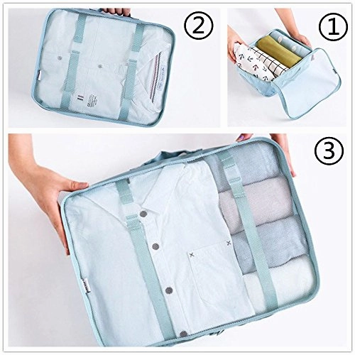 Oee 7 Pcs Luggage Packing Organizers Packing Cubes Set For Travel