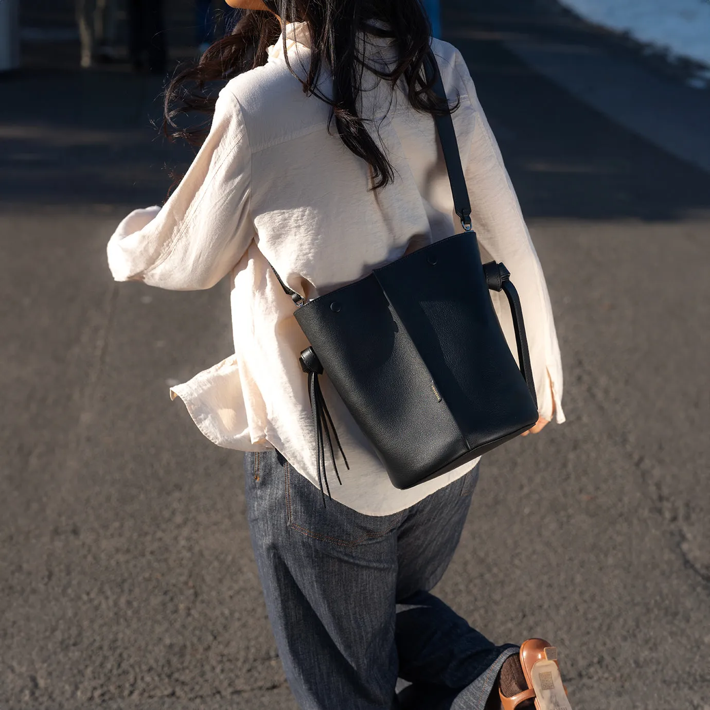 ORUKAMI Knots Bucket Bag - Grey