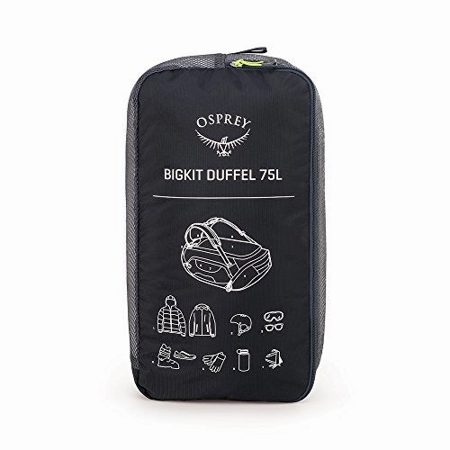 Osprey Packs Bigkit Duffel Bag, Anthracite Black, One Size