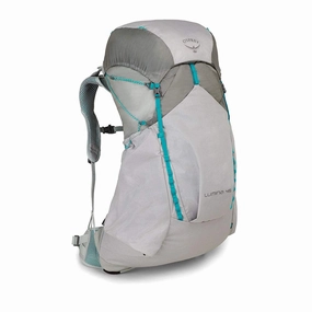 Osprey Women's Lumina 45 Backpacking Cyan Silver Black S