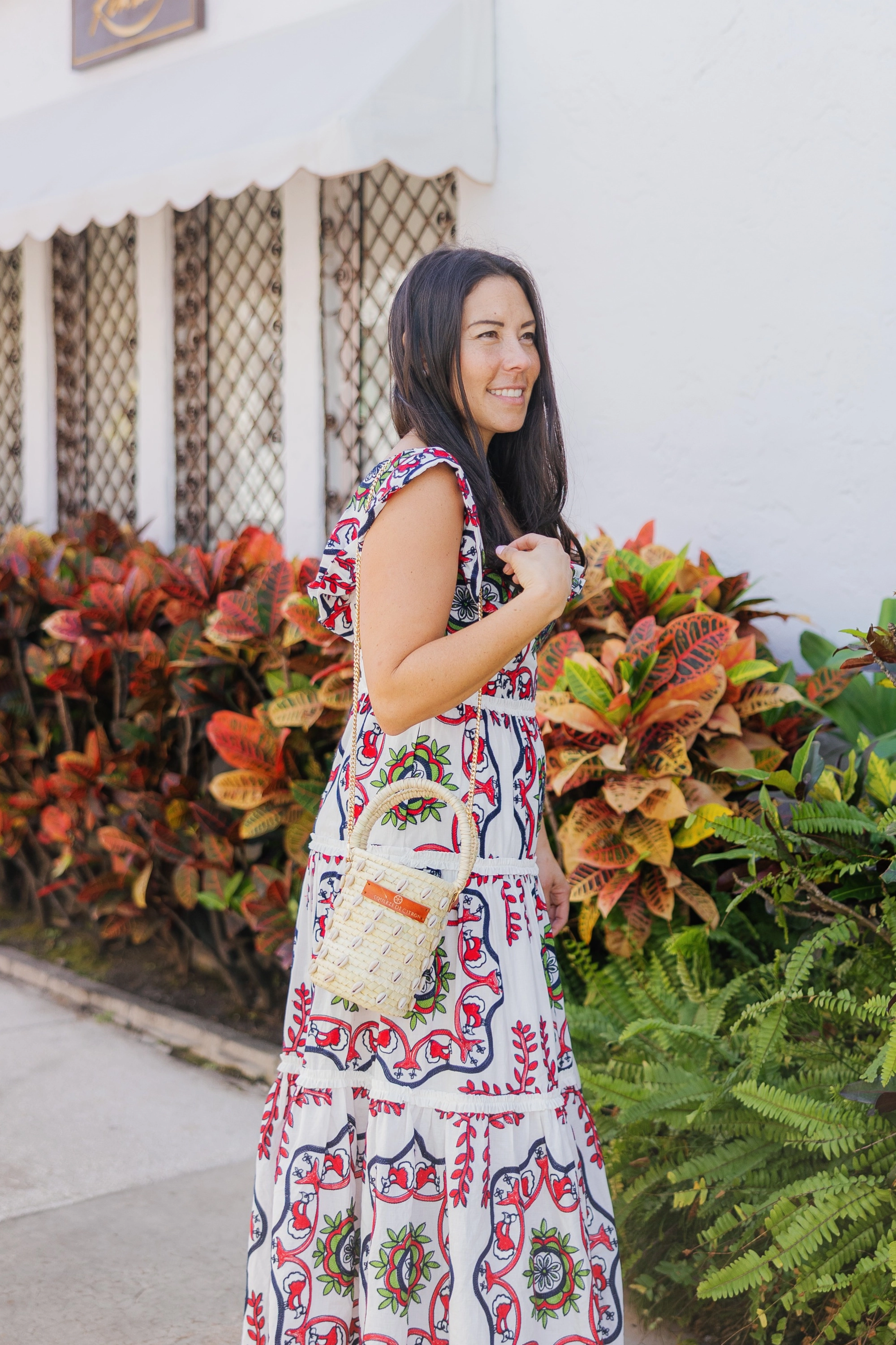 Palm Shell Bucket Tote Citron (Golden strap included)