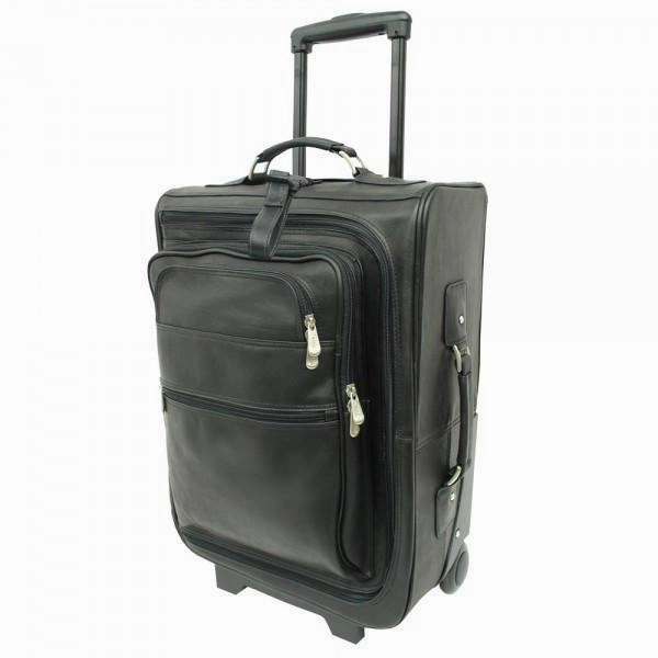Piel Leather 19" Multi-Pocket Wheeler