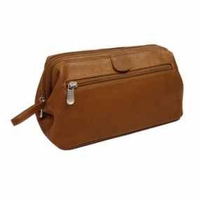 Piel Leather Deluxe Top Frame Traveling Kit, Saddle, One Size