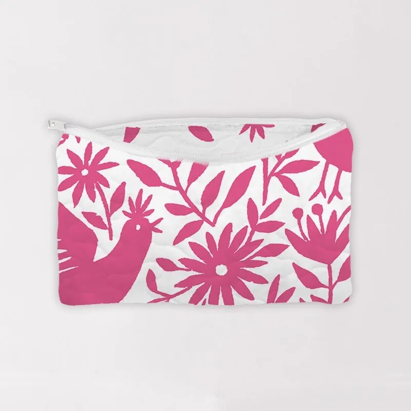 Piper Otomi Pink Quilted Makeup Bag