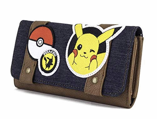 Pokmon Pikachu Patches Messenger Bag and Wallet Set by Loungefly (Multi)