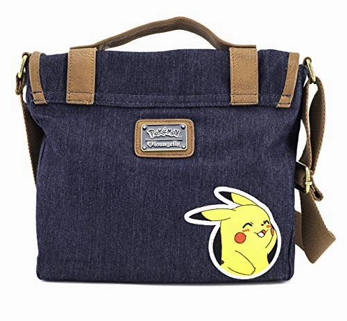 Pokmon Pikachu Patches Messenger Bag and Wallet Set by Loungefly (Multi)