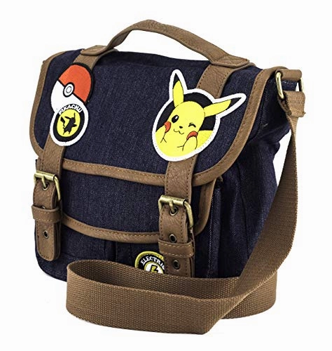 Pokmon Pikachu Patches Messenger Bag and Wallet Set by Loungefly (Multi)