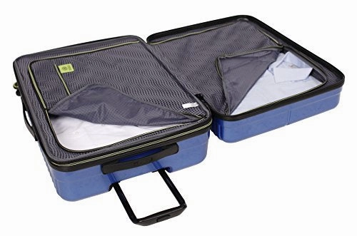 Revo Pipeline Expandable Hardside Spinner, 20", Chrome Blue