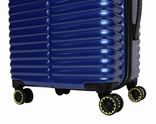 Revo Pipeline Expandable Hardside Spinner, 20", Chrome Blue