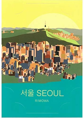 RIMOWA Seoul Korea country sticker for Topas, Original, Salsa, Essential series for luggage and carry on"Made in Germany"