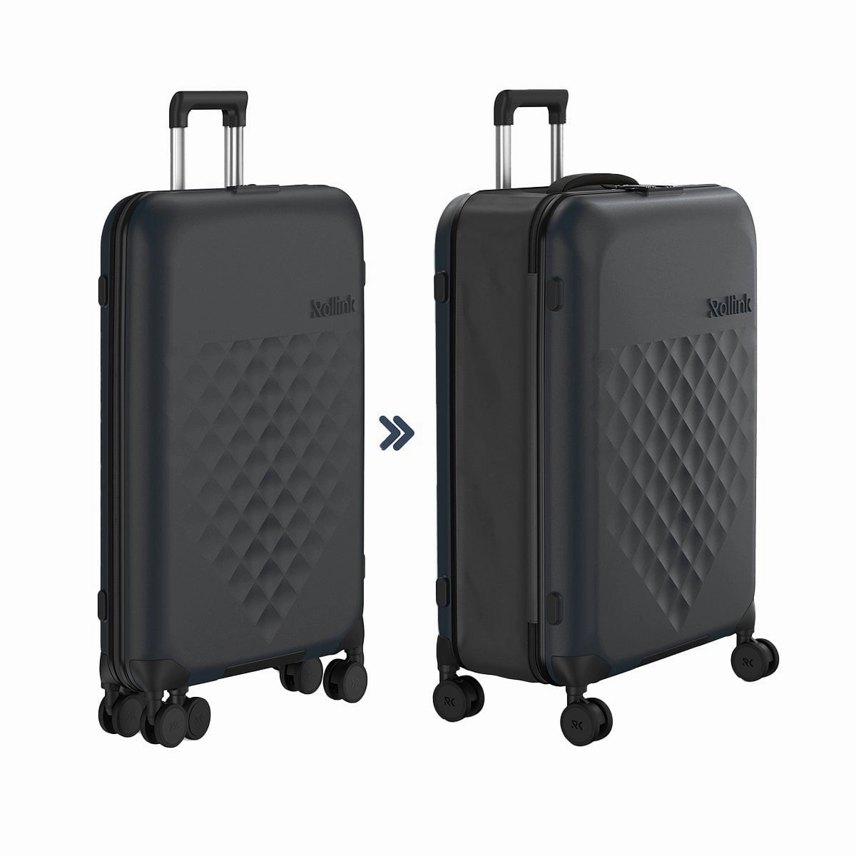 Rollink Flex 360 Large Checked 4 Wheel Collapsible Luggage