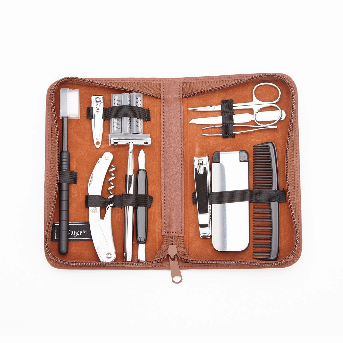 Royce Leather Luxury Travel And Grooming Toiletry Kit