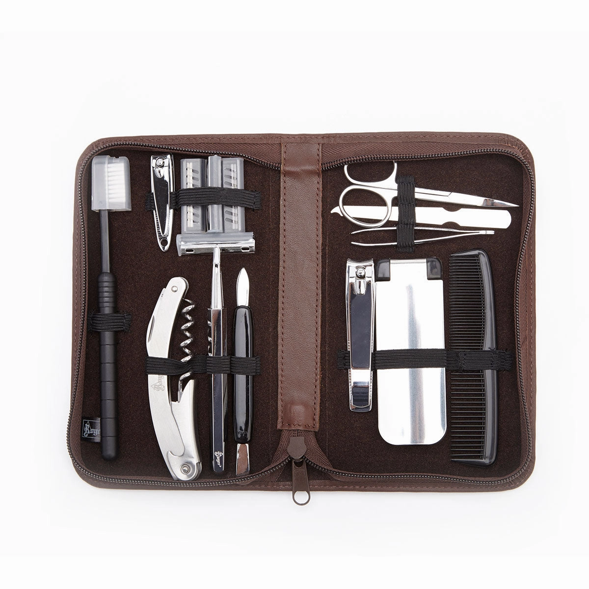 Royce Leather Luxury Travel And Grooming Toiletry Kit