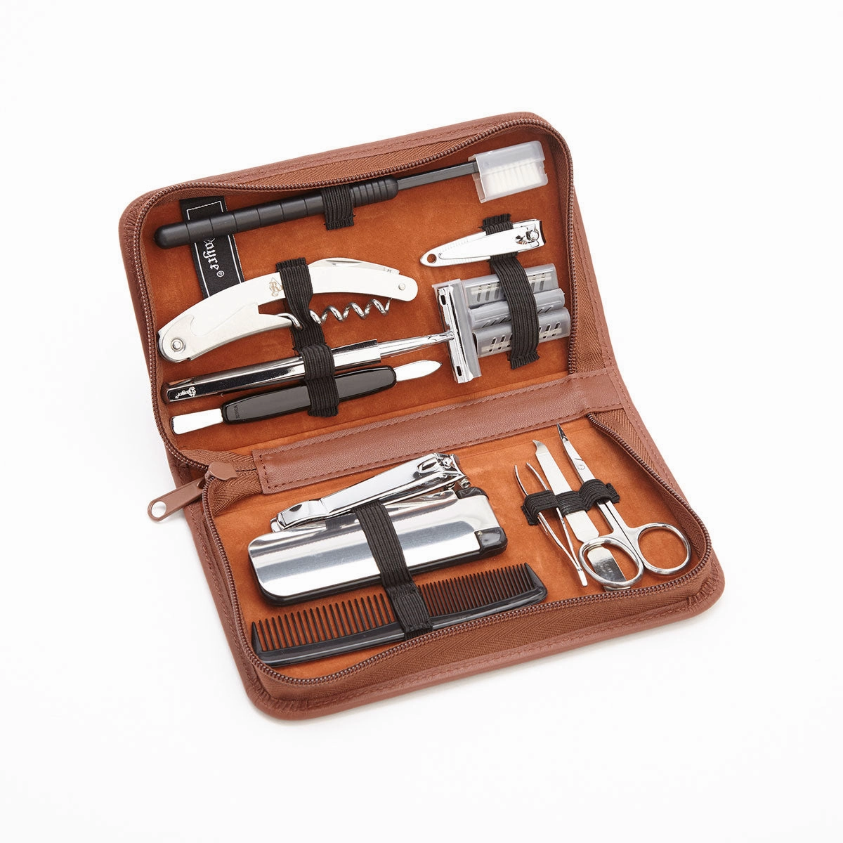 Royce Leather Luxury Travel And Grooming Toiletry Kit