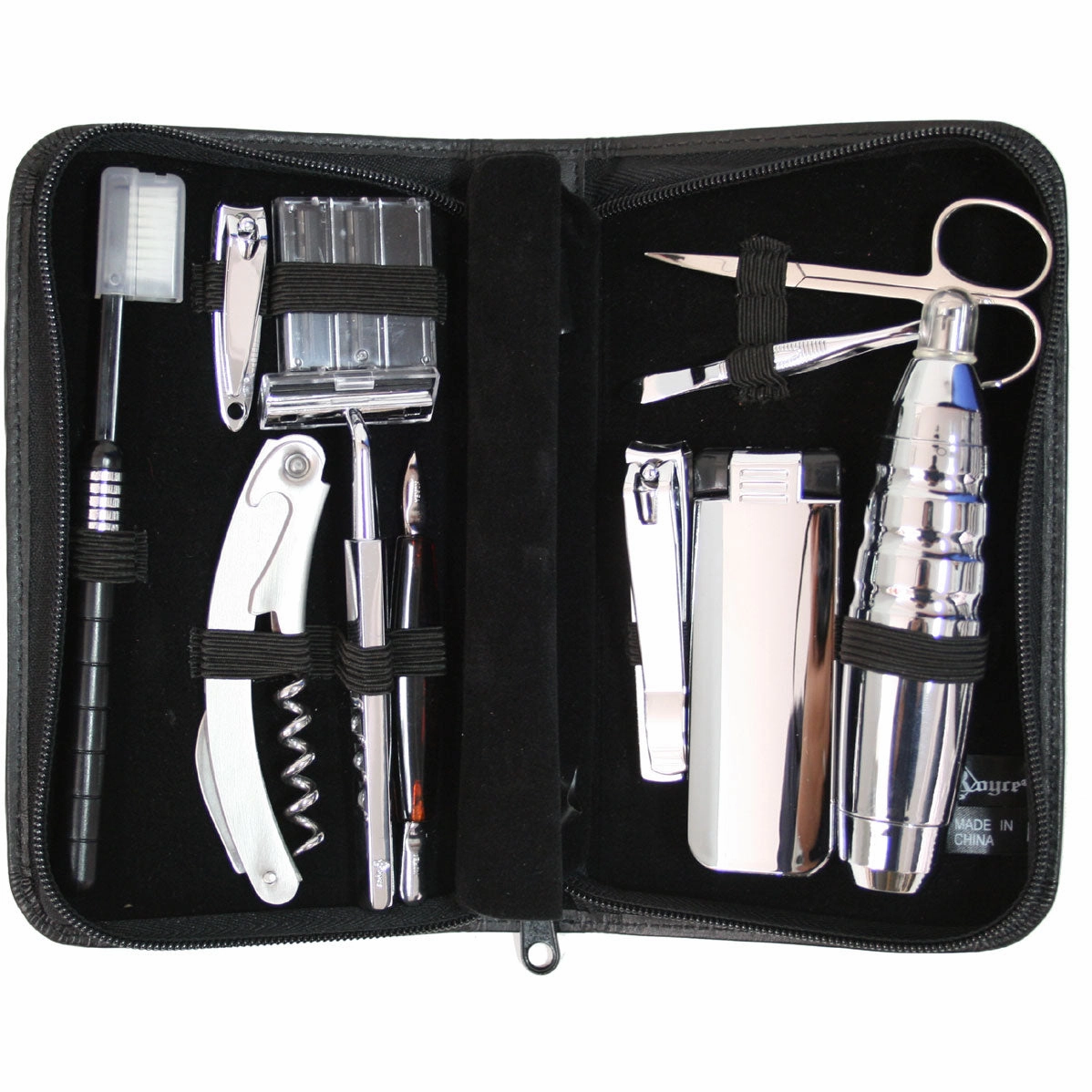 Royce Leather Luxury Travel And Grooming Toiletry Kit