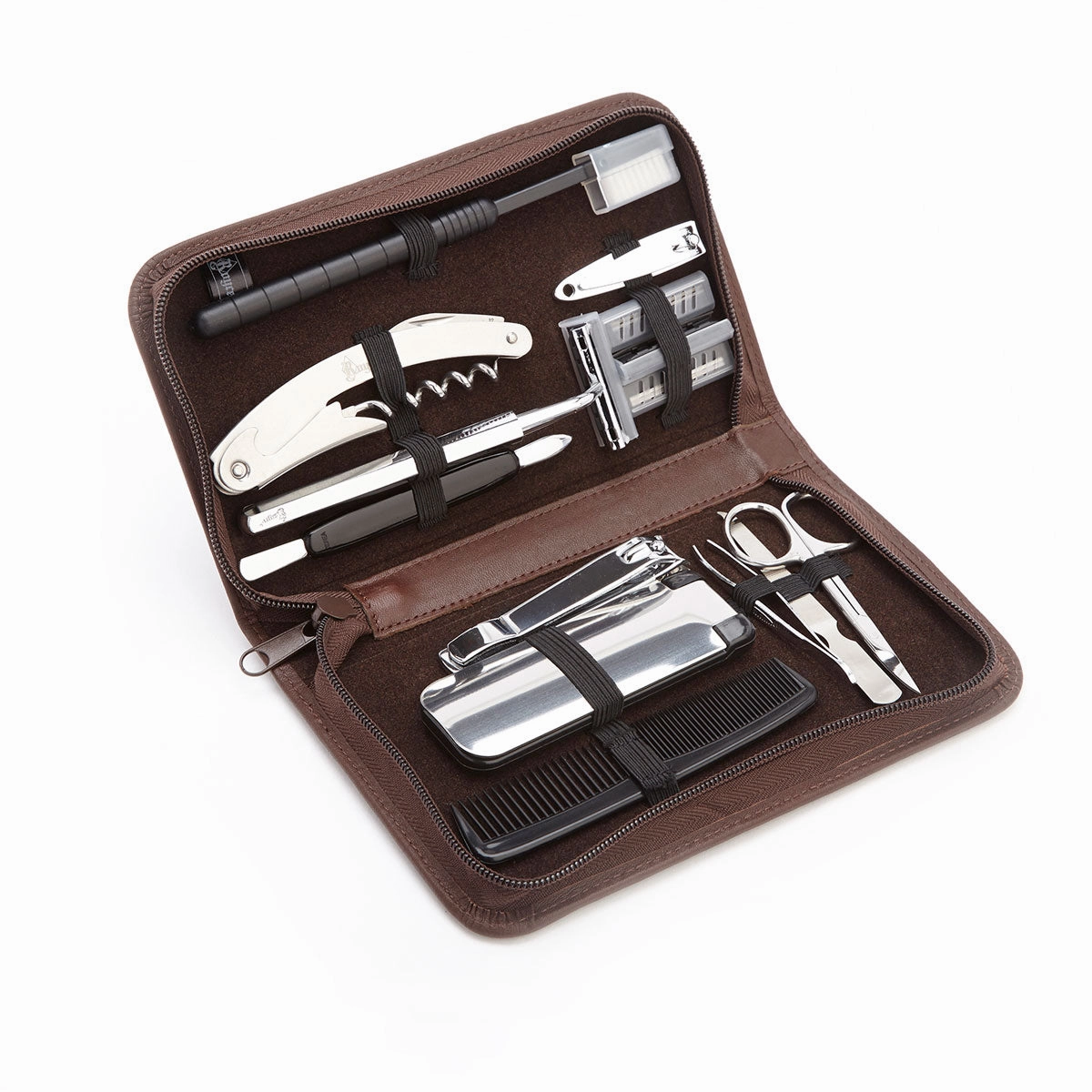 Royce Leather Luxury Travel And Grooming Toiletry Kit