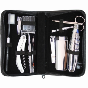 Royce Leather Luxury Travel And Grooming Toiletry Kit