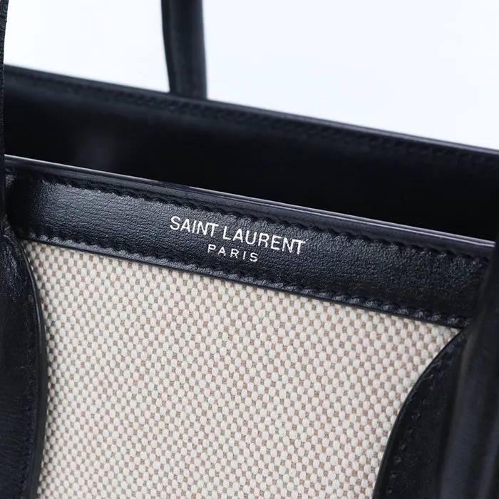 SAINT LAURENT 400631 Sac de Jules Baby Tote Bag Shoulder bag canvas White Women
