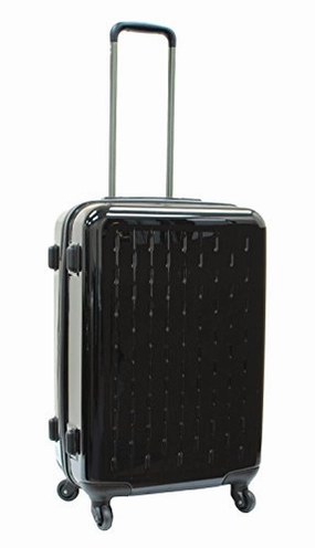Samboro Celebrity Pc Spinner Lightweight Luggage 18" Upright Trolley - Black