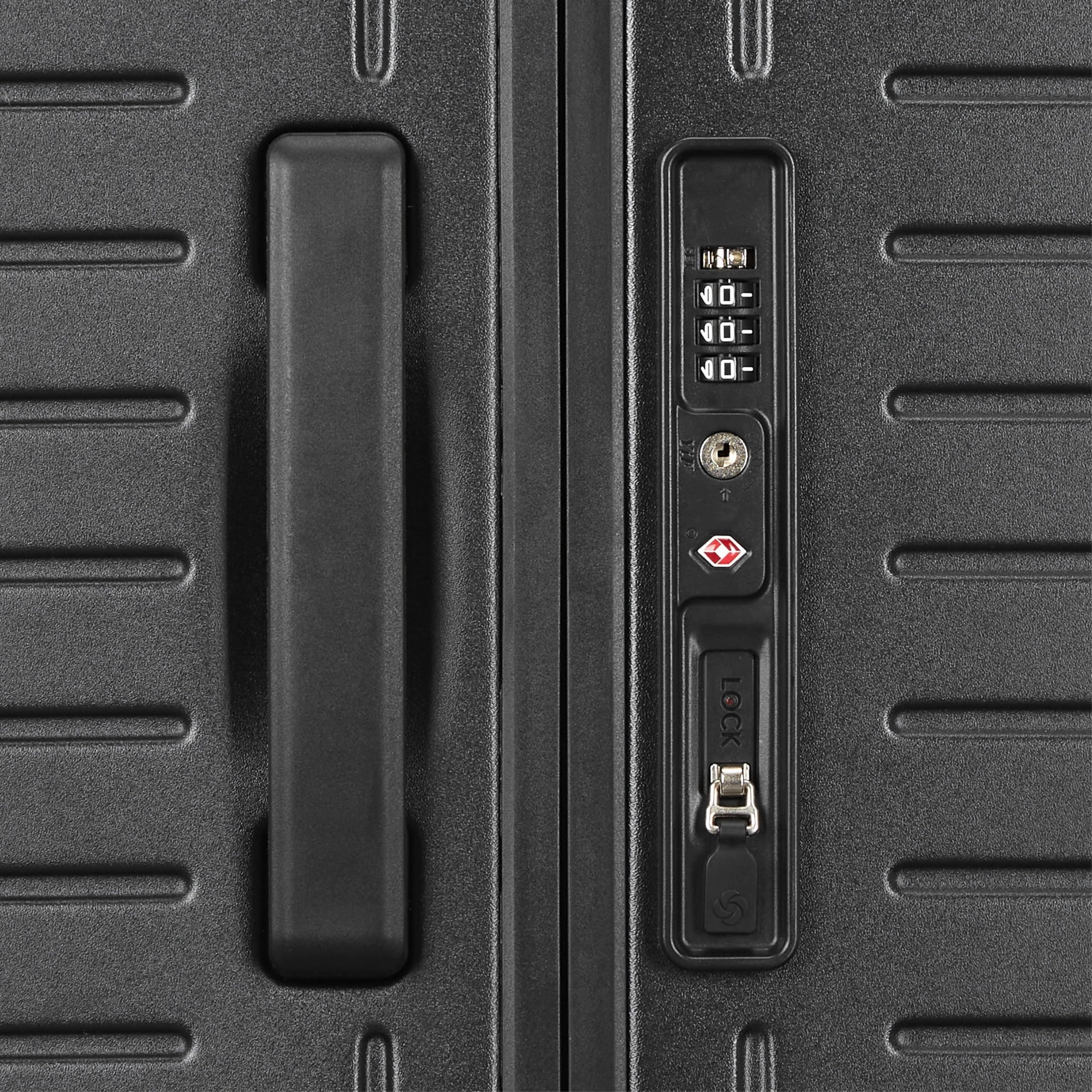 Samsonite Framelock Max Hardside Luggage with Spinner Wheels, Lightweight zipper-less (Large Spinner)