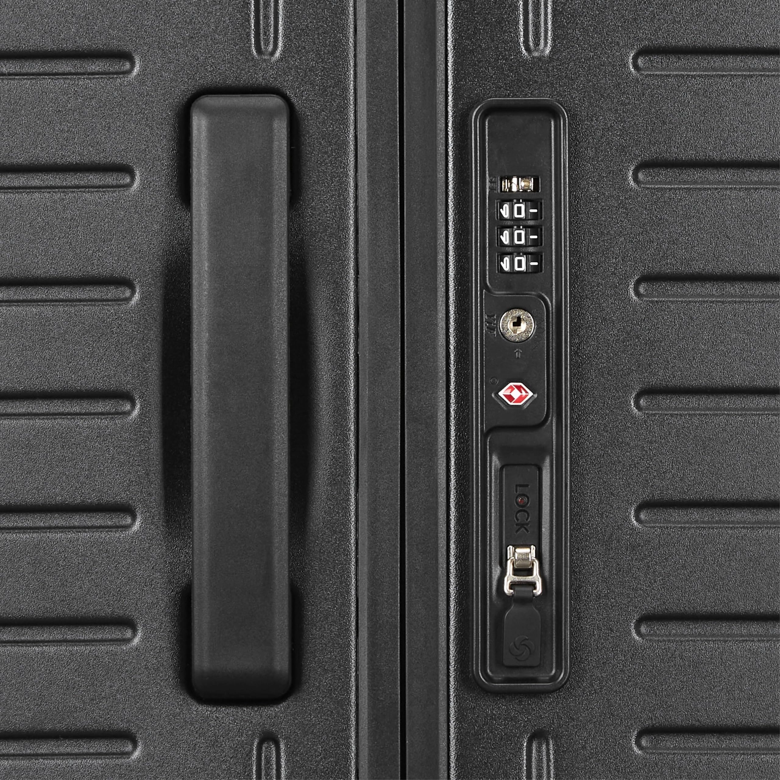 Samsonite Framelock Max Hardside Luggage with Spinner Wheels, Lightweight zipper-less (Large Spinner)