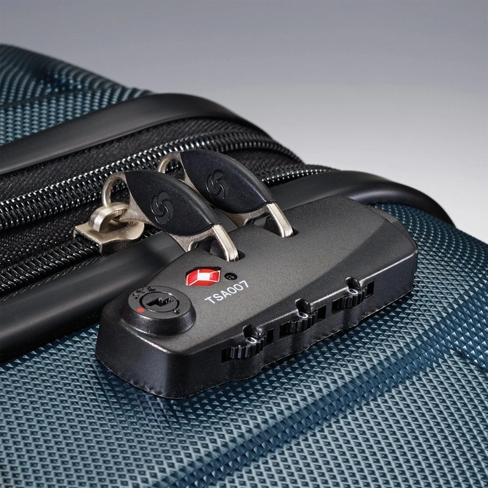 Samsonite Omni Hardside Luggage Nested Spinner Set of 3 Teal with Travel Kit