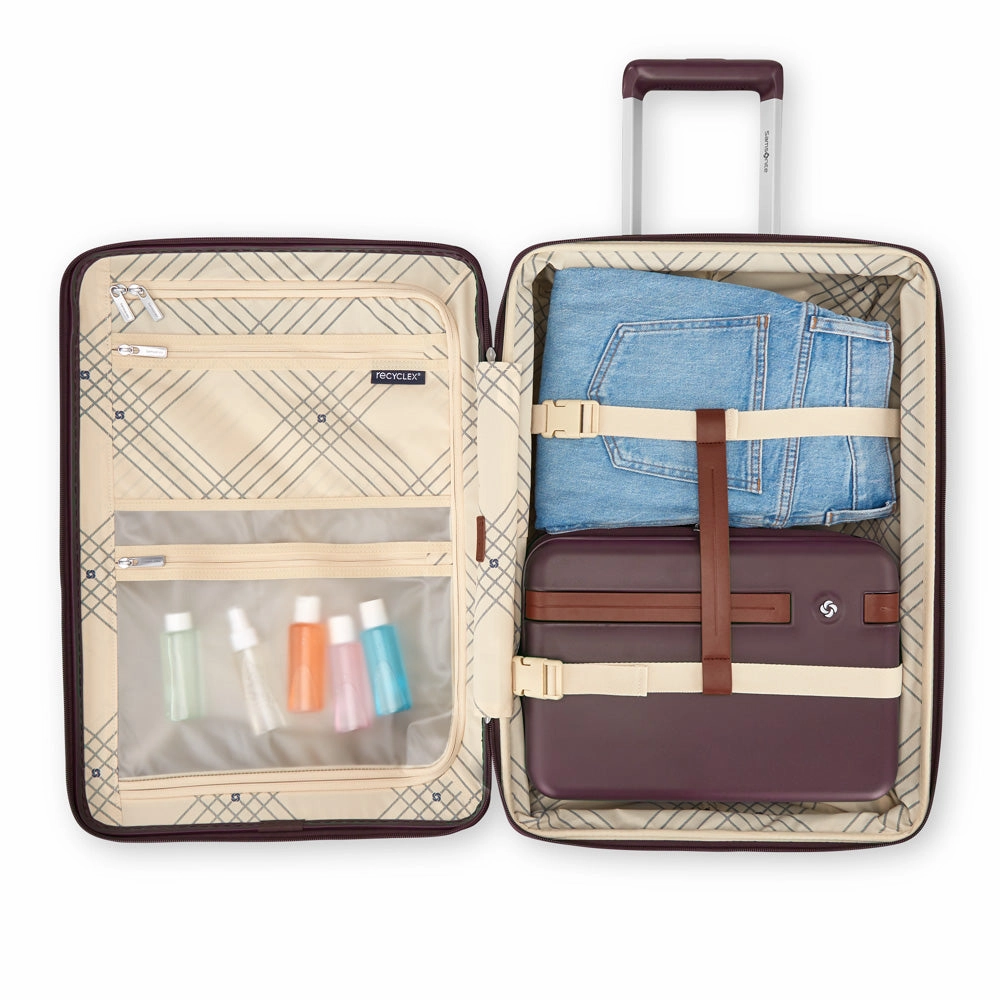 Samsonite Virtuosa Hardside Train Case, Crossbody Travel Makeup Case with Removable Strap