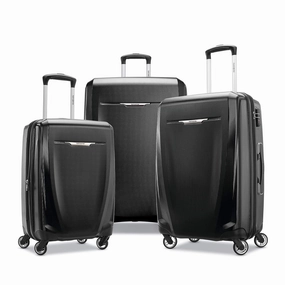 Samsonite Winfield 3 DLX 3 Piece Set (20"/24"/28") 4-Wheel Luggage Sets - Scratch-Resistant Polycarbonate Shell, TSA Lock, Effortless Wheels