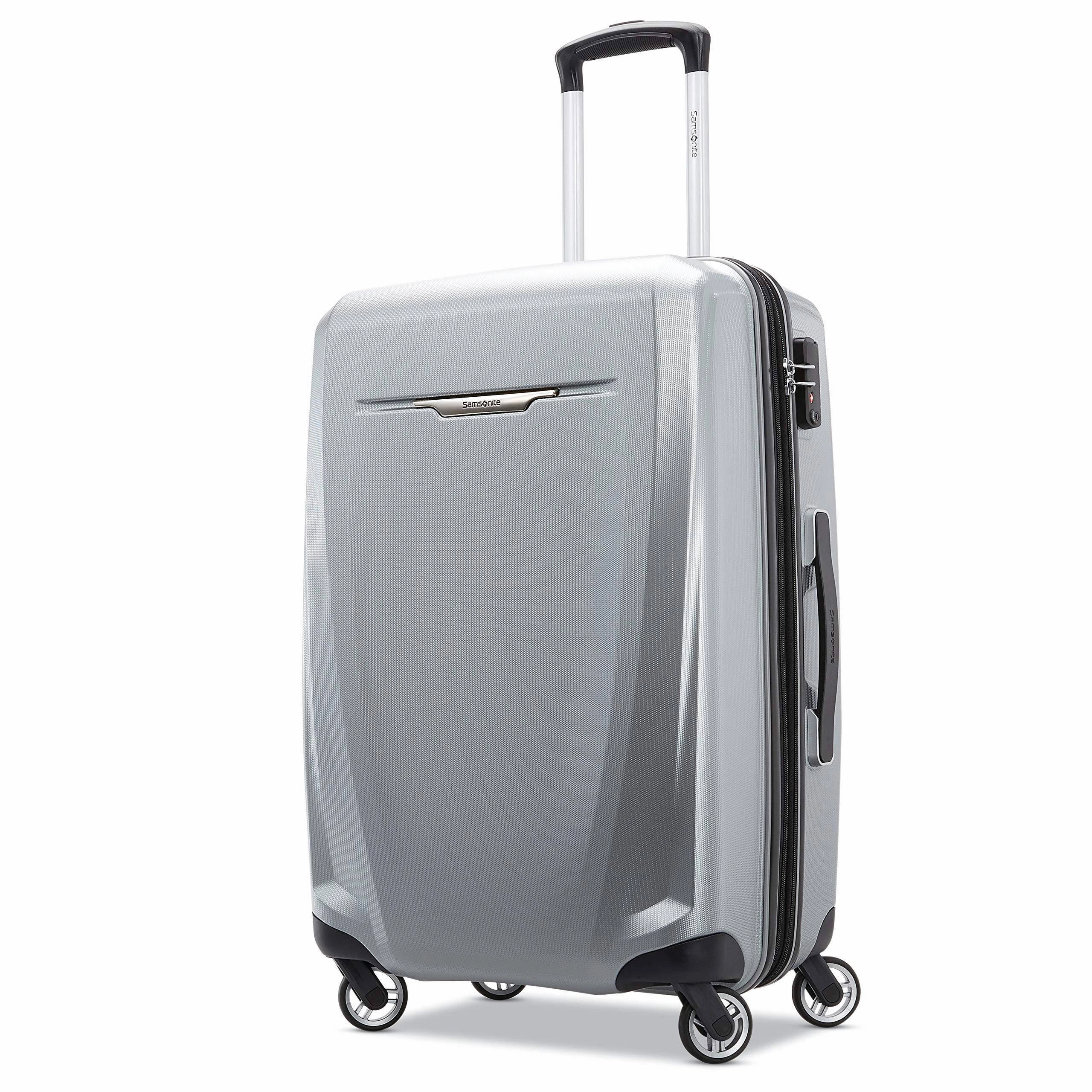 Samsonite Winfield 3 DLX Checked-Medium 25-Inch 4-Wheel Medium Luggage