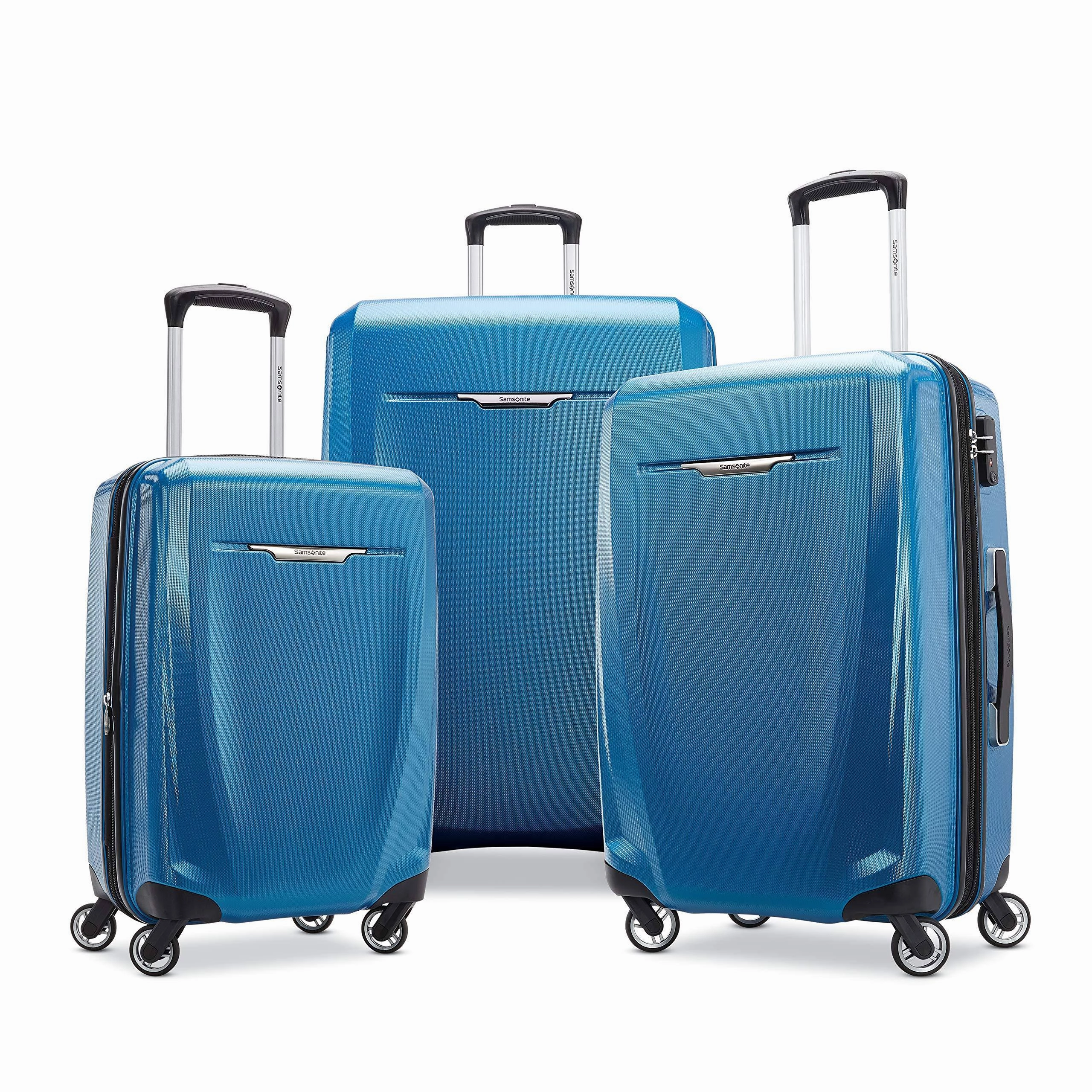 Samsonite Winfield 3 DLX Checked-Medium 25-Inch 4-Wheel Medium Luggage